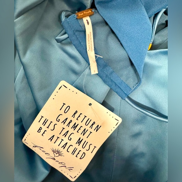 Free People Gia Maxi Dress Coastal Blue 2 - Picture 11 of 11